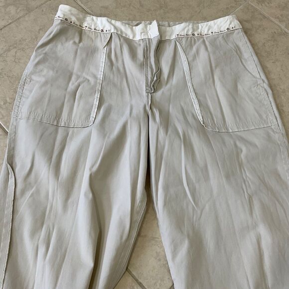 Tommy Bahama Stretch Women’s Size 16 Pants w Pockets Cropped - Picture 11 of 14
